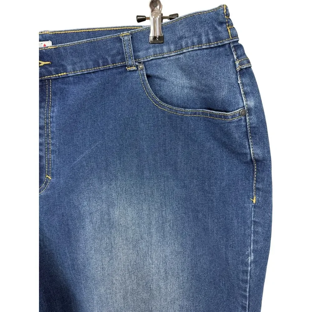 Catherines Right Fit Jeans Plus Sz 20WP Moderately‎ Curvy Cropped